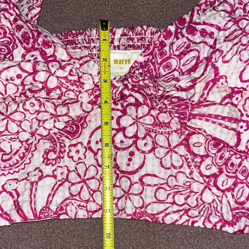 Maeve Pink Floral Crop Top - Picture 5 of 6